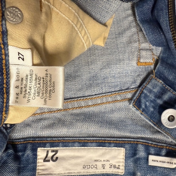 rag & bone Zippered Blue Denim Shorts - Picture 10 of 10